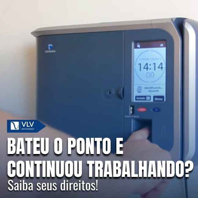Pode bater o ponto e continuar trabalhando?