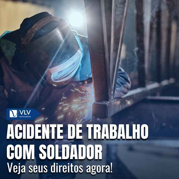 Acidente de trabalho com soldador