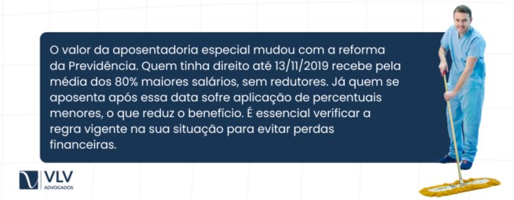 valor da aposentadoria especial para auxiliar de serviços gerais