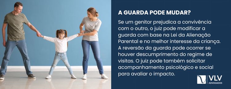 O ChatGPT disse:Sim, o juiz pode modificar a guarda se um genitor prejudicar a convivência com o outro.