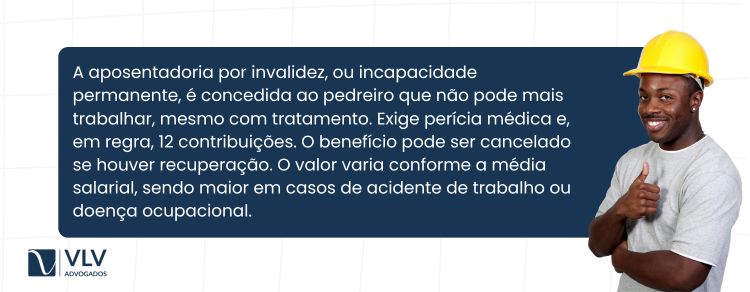 Aposentadoria por invalidez do pedreiro