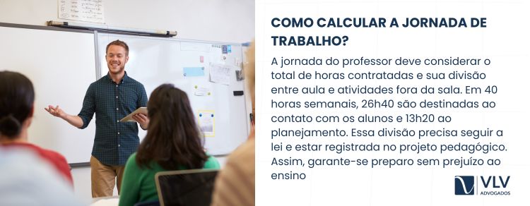 Como calcular a jornada de trabalho do professor?