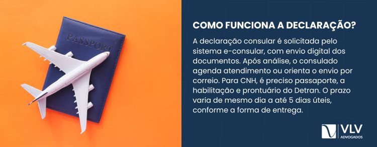 Como funciona a declaração consular?