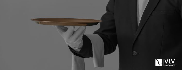 Imagem representando vínculo empregatício de garçom.