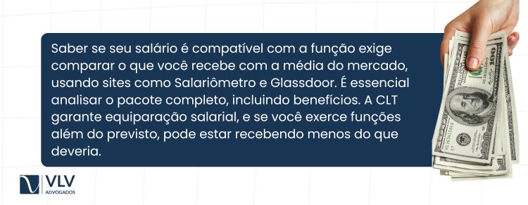 como saber se o salário é compatível com a minha função