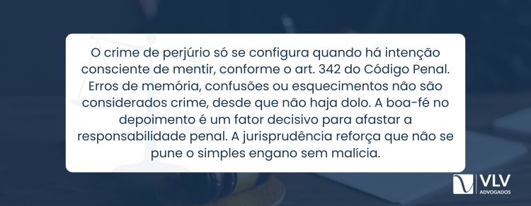 Fui acusado de perjúrio por uma audiência. O que devo fazer?