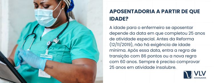 com quantos anos se aposenta um enfermeiro