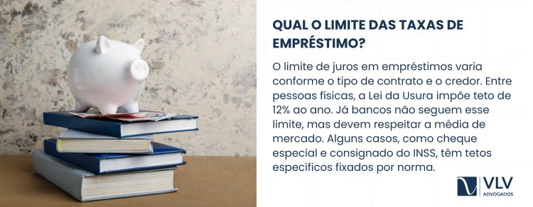Qual é o limite das taxas de empréstimo?