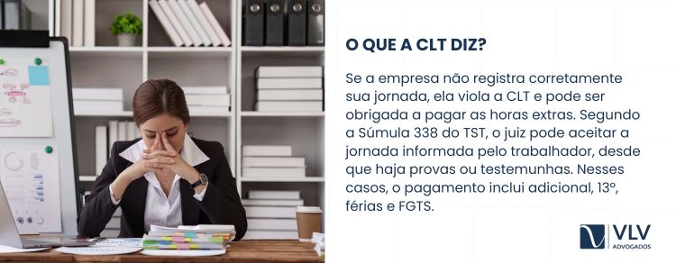 O que a CLT diz sobre bater o ponto e continuar trabalhando?