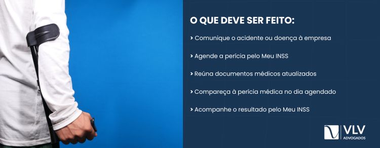 O que devo fazer para solicitar o auxílio-doença acidentário?