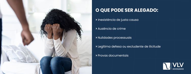 alegações na defesa preliminar em violência doméstica