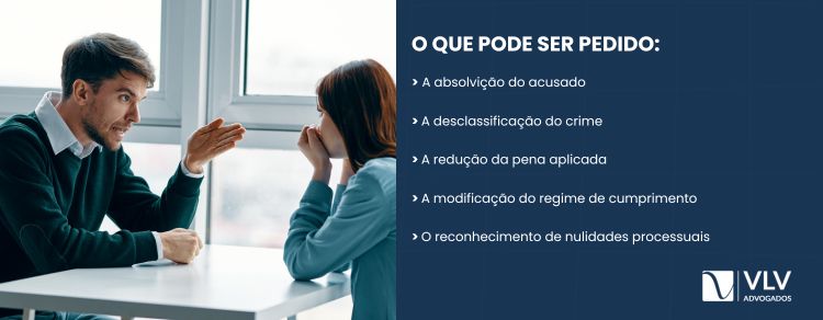 O que pode ser pedido no recurso de apelação por ameaça?