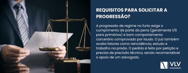  requisitos para pedir progressão de regime no furto