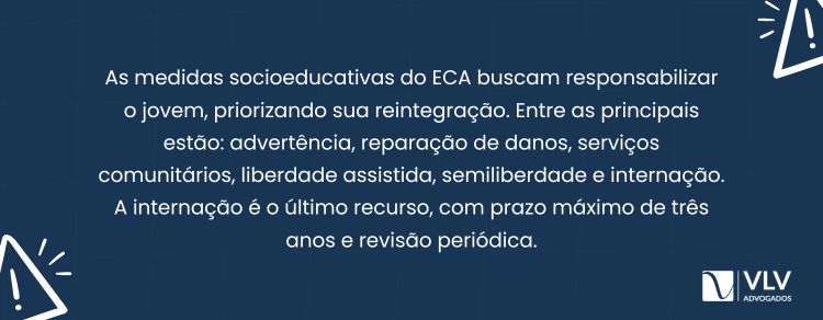 As medidas socioeducativas buscam responsabilizar o jovem