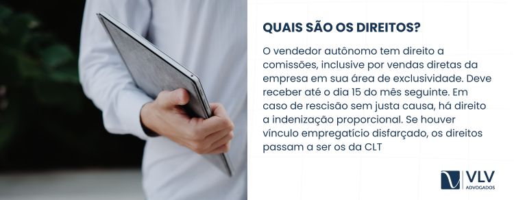 Quais são os direitos do vendedor autônomo?