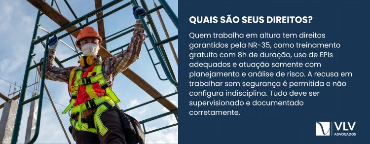 Quais são os direitos de quem trabalha em altura?