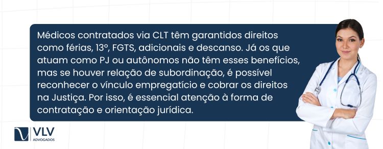 Quais são os direitos trabalhistas na contratação de médicos?