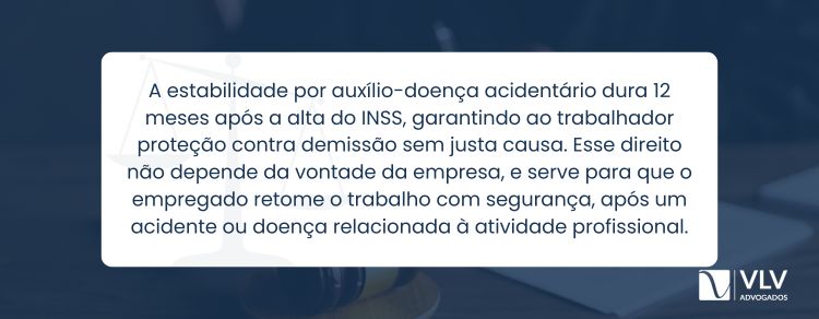 duração da estabilidade por auxílio-doença