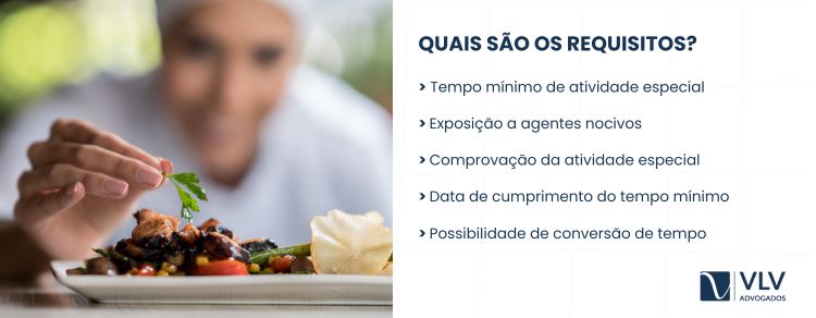 requisitos para aposentadoria especial do cozinheiro
