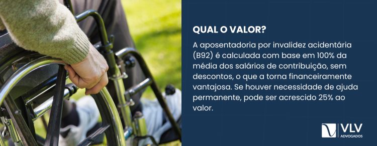 aposentadoria por invalidez acidentária paga 100% da média salarial