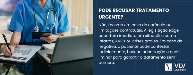 A Select Salvador não pode negar tratamento urgente ou emergencial.