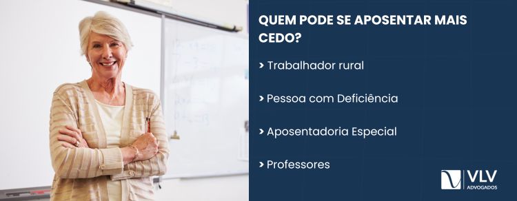 Aposentadoria antecipada é possível para rurais, PcD, professores e outros.