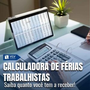 imagem representando calculadora de férias trabalhista