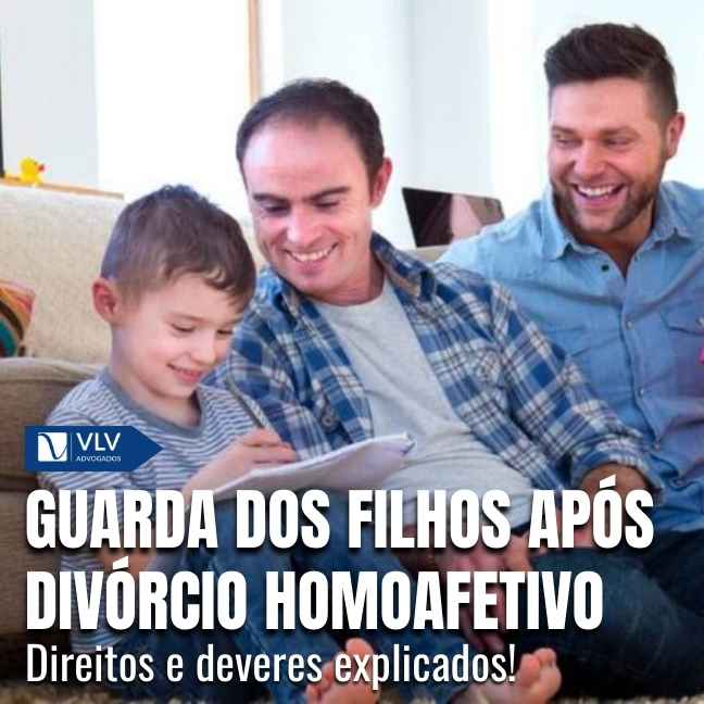 Guarda dos filhos após divórcio homoafetivo.