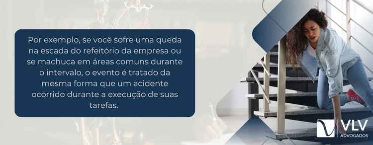 imagem explicativa sobre acidente no horário de almoço é considerado acidente de trabalho.
