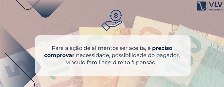 requisitos para ajuizar uma ação de alimentos