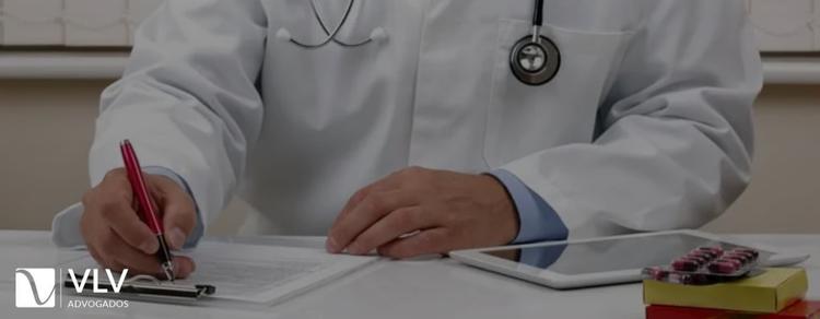 imagem representando atestado médico. 