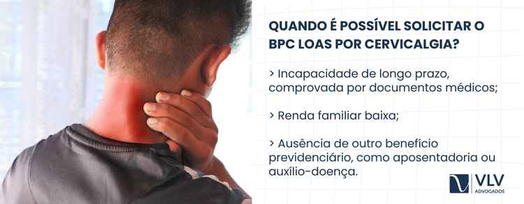 Imagem explicativa sobre quem tem cervicalgia tem direito ao BPC LOAS. 