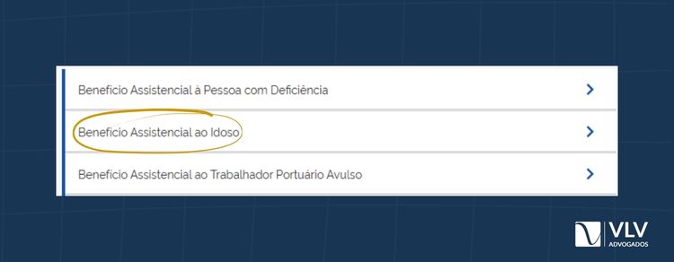 Imagem explicativa sobre como pedir benefício assistencial ao idoso.