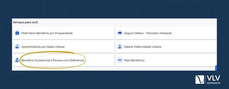 Imagem explicativa sobre Benefício Assistencial à Pessoa com Deficiência. 
