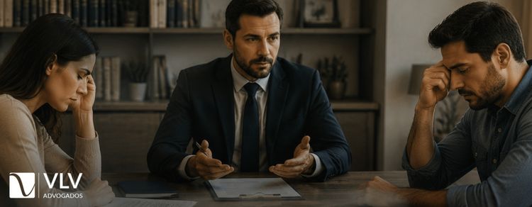 Dissolução de união estável: como proteger o seu patrimônio 1 casal em dissolução de união estável e advogado