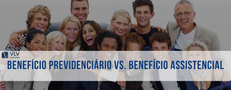 Imagem representando benefício previdenciário vs. benefício assistencial.