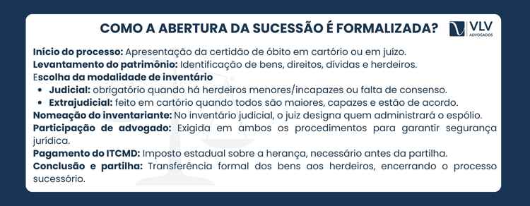 A sucessão é automática, mas exige formalização.