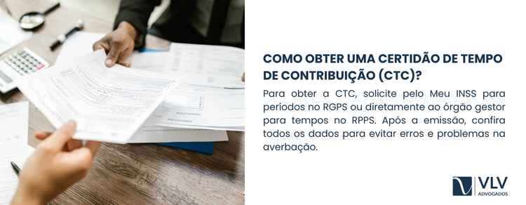 O procedimento para obter a CTC varia conforme o regime.
