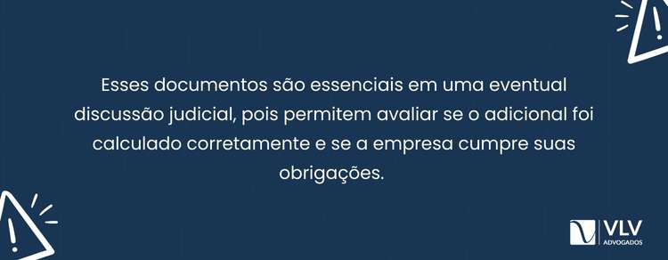 Imagem explicativa sobre quais documentos comprovam o direito à insalubridade.