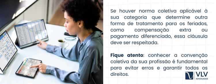 Imagem explicativa sobre o feriado no regime 12x36 pode ser compensado na folga.