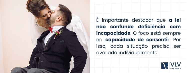 Imagem explicativa sobre a lei permite casamento do incapaz em qual caso.