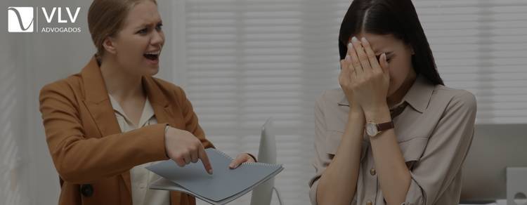 Imagem representando assédio no trabalho.