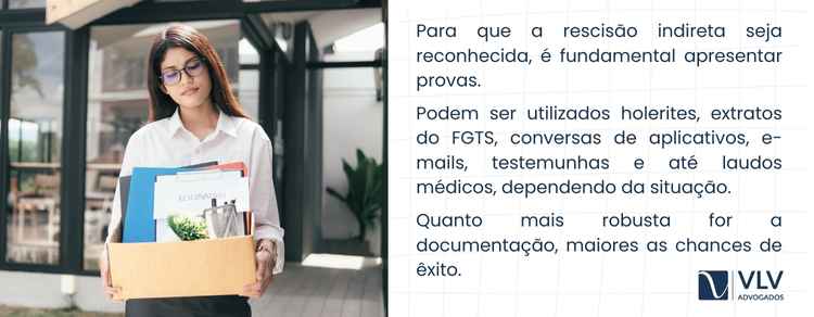 Imagem explicativa sobre quando posso pedir rescisão indireta no lugar da justa causa.