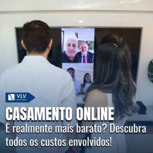 Custos do casamento online.