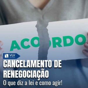 Cancelar renegociação de dívida.