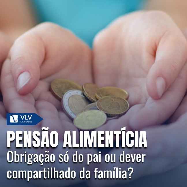 Pai pode pagar pensão alimentícia.