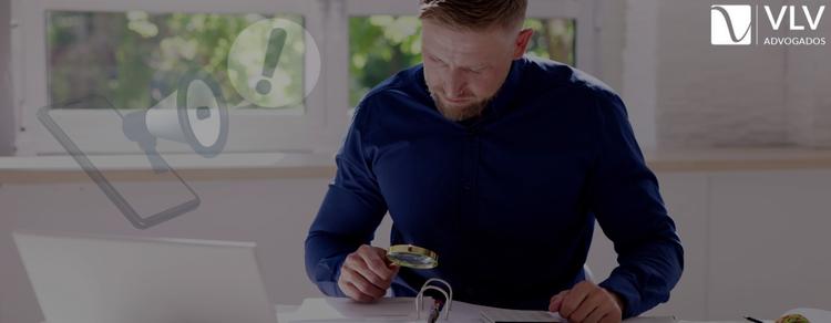 Imagem representando alerta de fraude no nome.