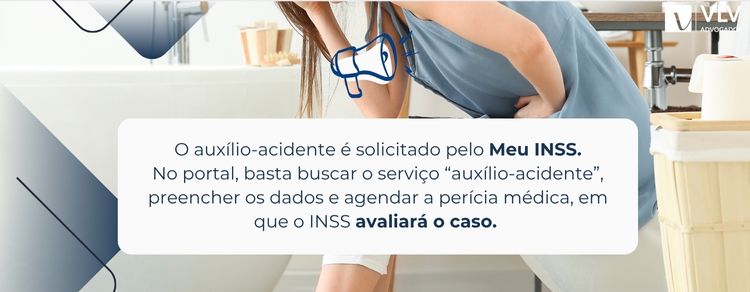 Auxílio-acidente: como funciona e quem tem direito? (2025) 2 imagem explicando como solicitar o auxílio-acidente