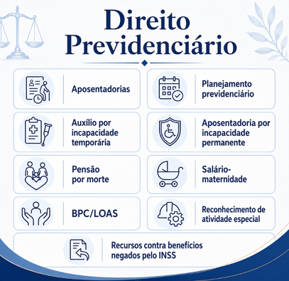 infográfico de direito previdenciário do VLV Advogados