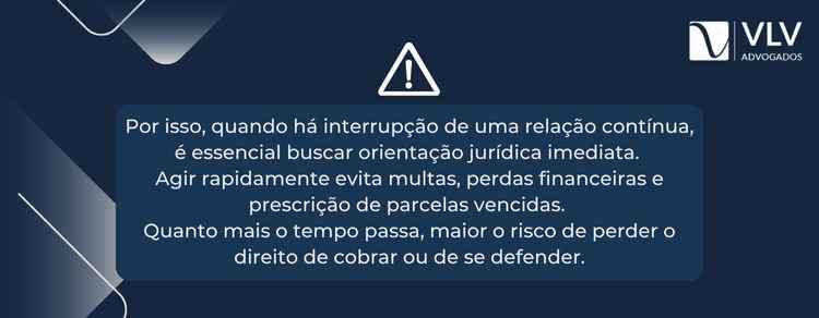 A quebra do trato sucessivo traz efeitos imediatos.